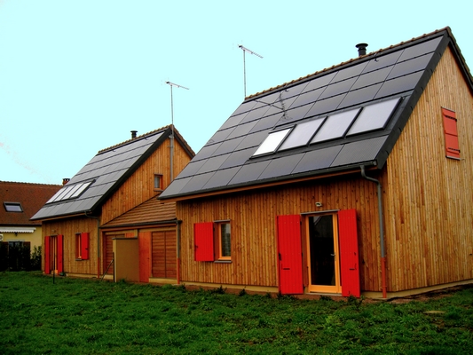 Maisons BBC ossature bois photovoltaïque